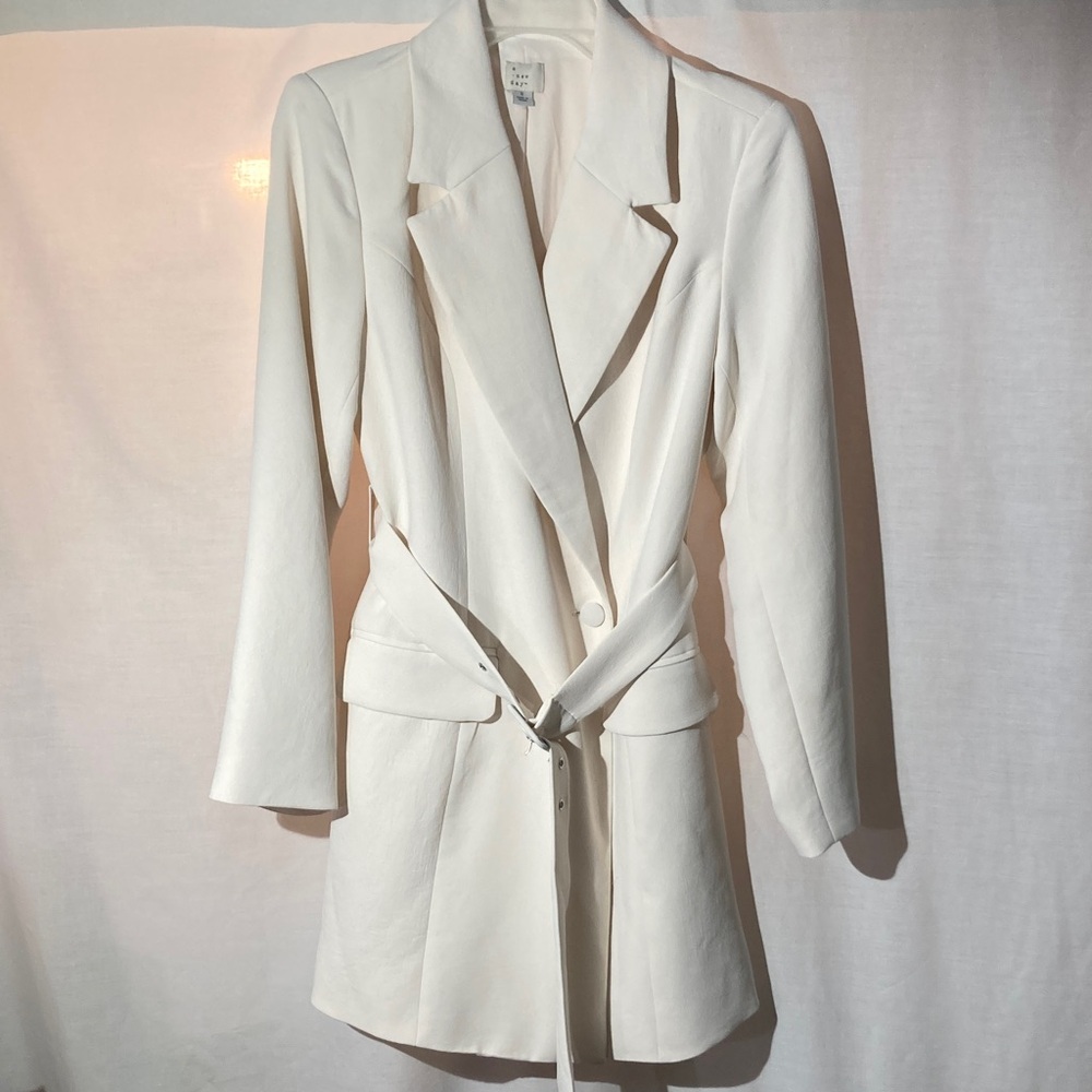A New Day Cream Women's Blazer Mini Dress